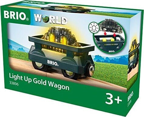 Brio BRIO gold wagon with light - 33896