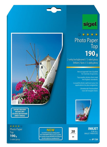 Sigel InkJet Top - Gloss - 190 g/m² - A4 - 20 sheets