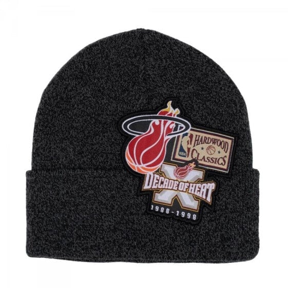 Mitchell & Ness Miami Heat NBA XL Logo Patch Knit Hwc Heat HCFK4341-MHEYYPPPBLCK