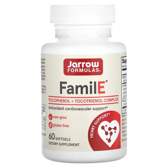 Jarrow Formulas, FamilE, 60 мягких таблеток