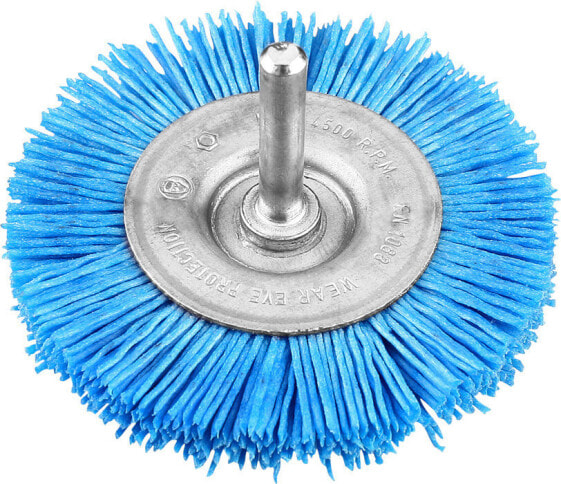 kwb Wheel brush - Polishing disc - Blue - 6 mm - 7.5 cm - Blister