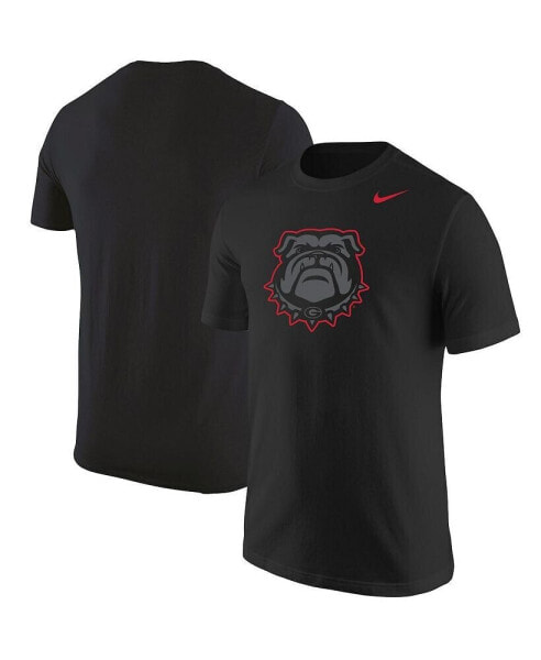 Men's Black Georgia Bulldogs Logo Color Pop T-shirt