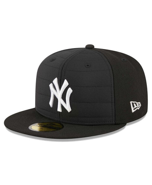 Men's Black New York Yankees Quilt 59FIFTY Fitted Hat