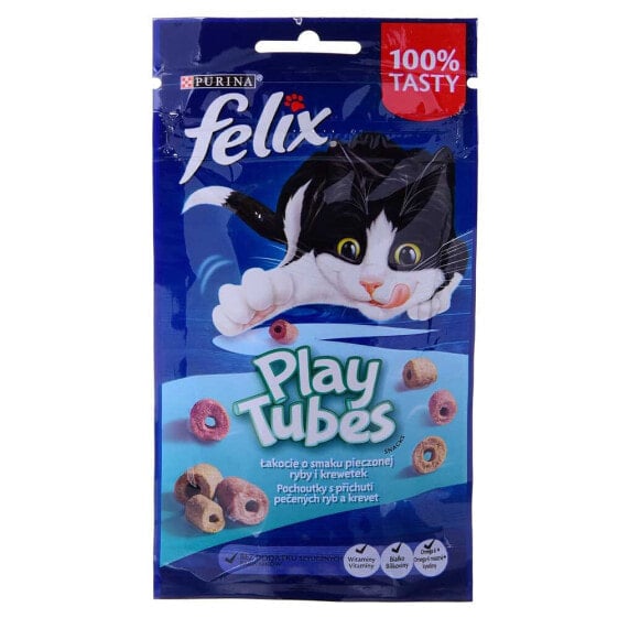 FELIX Play Tubes Fish Shrimps 50g Wet Cat Food