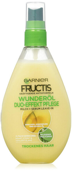 Garnier Fructis Repair 3 Miracle Oil, Nourishing Hair Oil for Dry, Damaged Hair, No Rinse, Non-Greasy, Pack of 1 (1 x 150 ml)