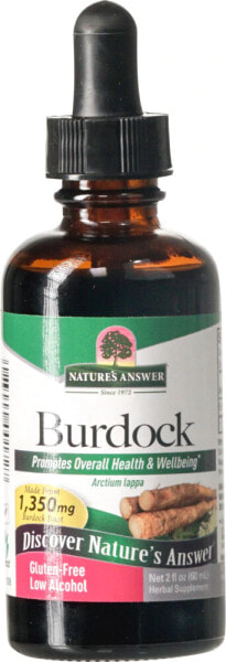Nature's Answer Burdock Low Alcohol Экстракт корня лопуха 1360 мг 60 мл