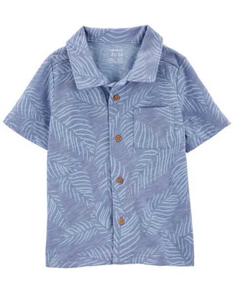 Футболка для малышей Carterʻs Baby Palm Tree Button-Front Shirt