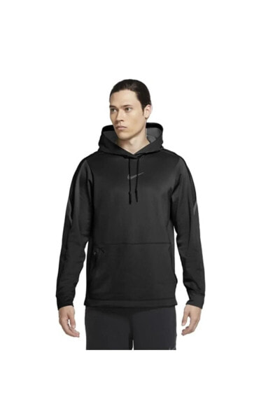 Толстовка Nike Pro Pullover Hoodie Erkek - Черная Cv8105-010