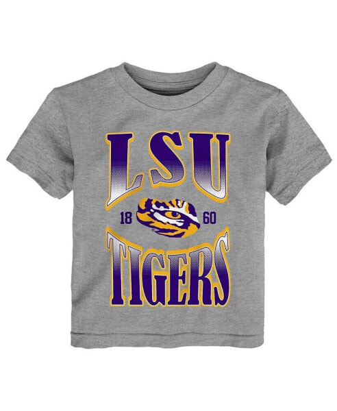 Toddler Boys and Girls Heather Gray LSU Tigers Top Class T-shirt
