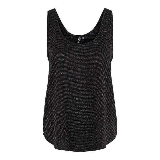 PIECES Billo Lurex sleeveless T-shirt