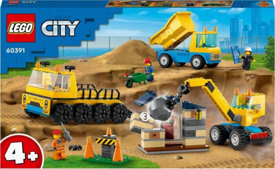 Конструктор Lego City Construction Vehicles and Crane with Wrecking Ball.