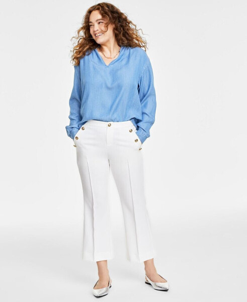 Women's Cropped Sailor Pants, Created for Macy's