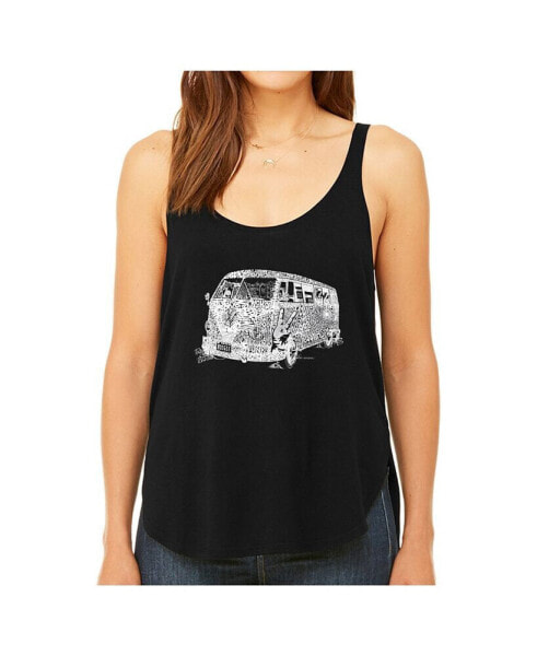 Women's Premium Word Art Flowy Tank Top- The 70's