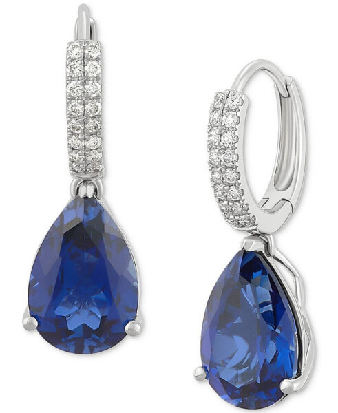 Серьги Grown With Love Sapphire & Diamond Dangle Hoop