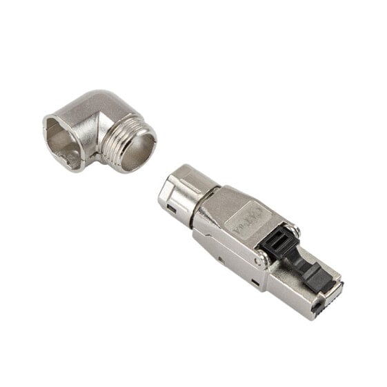 LogiLink MP0058 - RJ-45 - Silver - Male - Angled - Zinc - Cat6a