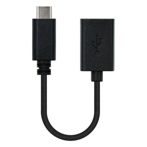 USB 2.0-кабель NANOCABLE USB 2.0, 0.15m Чёрный (1 штук)