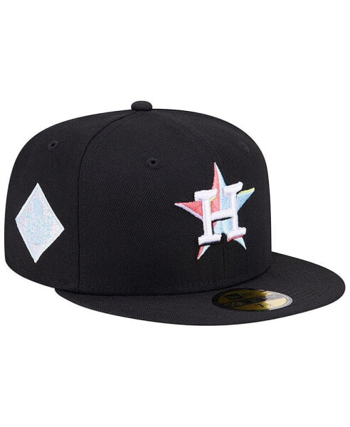 Men's Black Houston Astros Multi-Color Pack 59FIFTY Fitted Hat