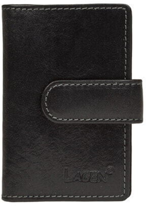 Кошелек из черной кожи Lagen Black Card Holder 1 481 / T
