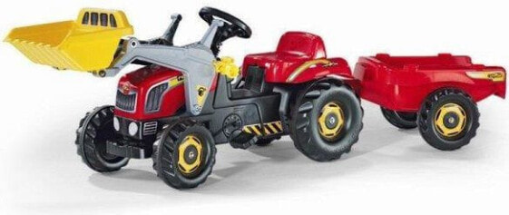 Rolly Toys Traktor Rolly z łyżką i przyczepą czerwony (5023127)