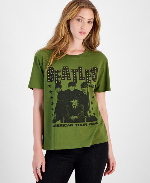 Juniors' The Beatles American Tour Cotton T-Shirt