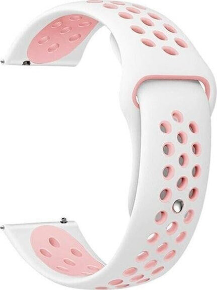 Beline Beline pasek Watch 20mm Sport Silicone biało-różowy white/pink box