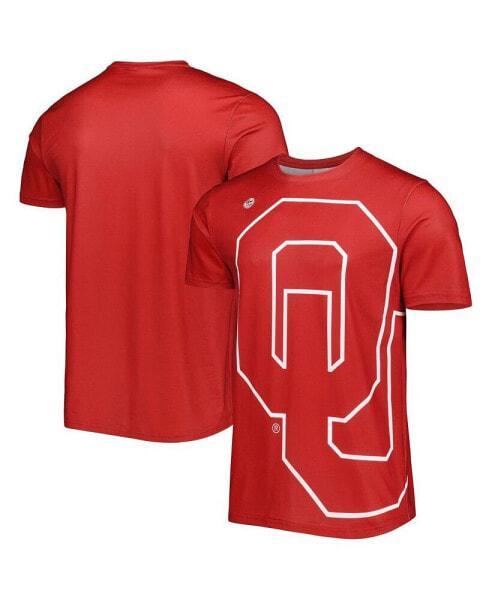 Men's Crimson Oklahoma Sooners Big Logo T-shirt