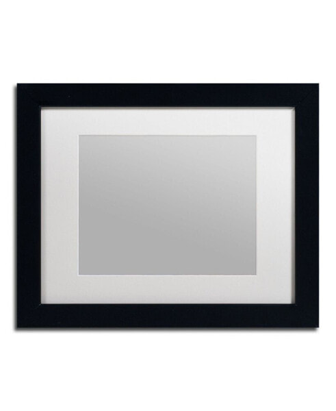 Trademark Fine Art Heavy Duty Black Frame with White Mat - 11" x 14"