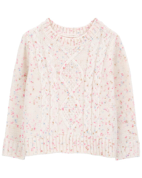 Baby Confetti Cable-Knit Sweater 18M