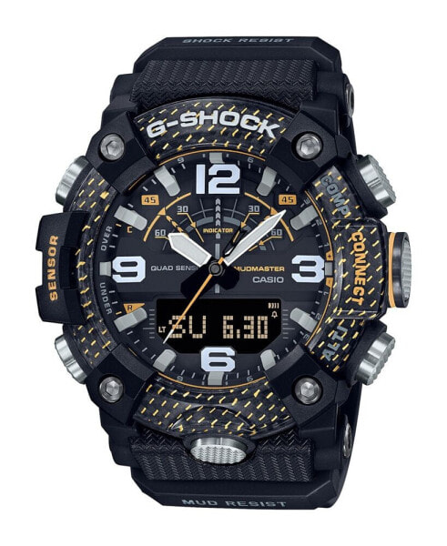 Men's Master of G Black and Yellow Resin Digital Watch 51.3mm, GGB100Y-1A