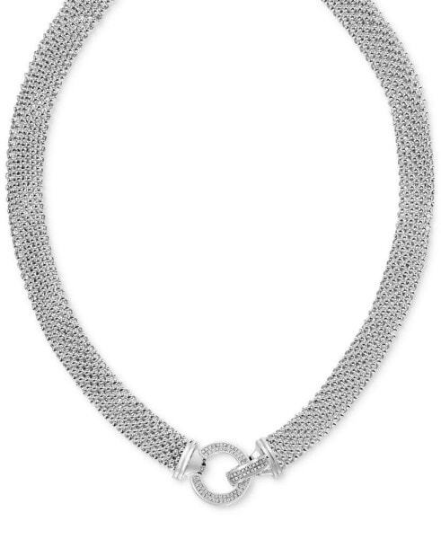 Macy's diamond Circle Mesh Link 18" Collar Necklace (5/8 ct. t.w.)