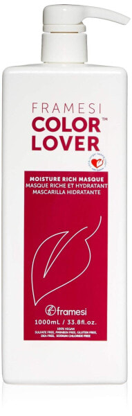 Framesi Color Lover Moisture Rich Masque Sulfate Free Hair Mask for Color Tre...