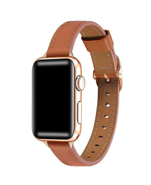 Unisex Carmen Genuine Leather Unisex Apple Watch Band for Size- 42mm, 44mm, 45mm, 49mm