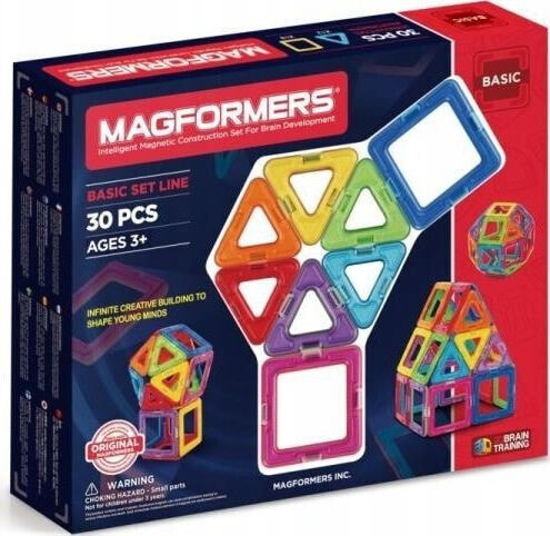 Magformers Klocki magnetyczne Basic 30 el.