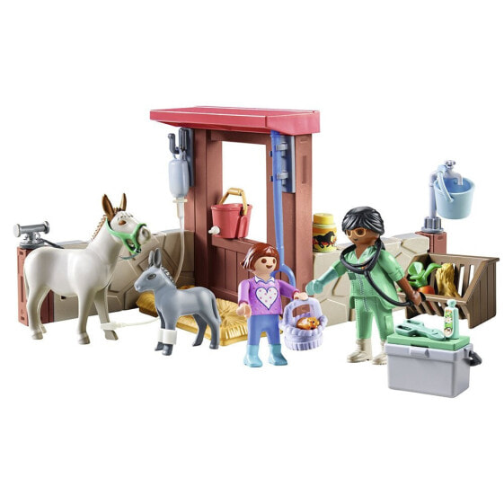 Конструктор Playmobil Veterinary Mission With The Donkeys.