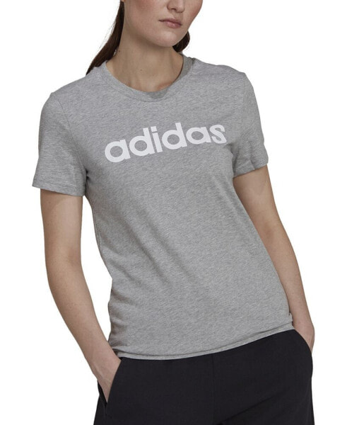 Women's Essentials Cotton Linear Logo T-Shirt