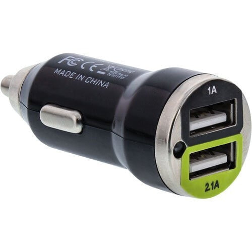 InLine USB Car Charger + Power Adapter for any USB device 12/24V to 5V DC/2.1A