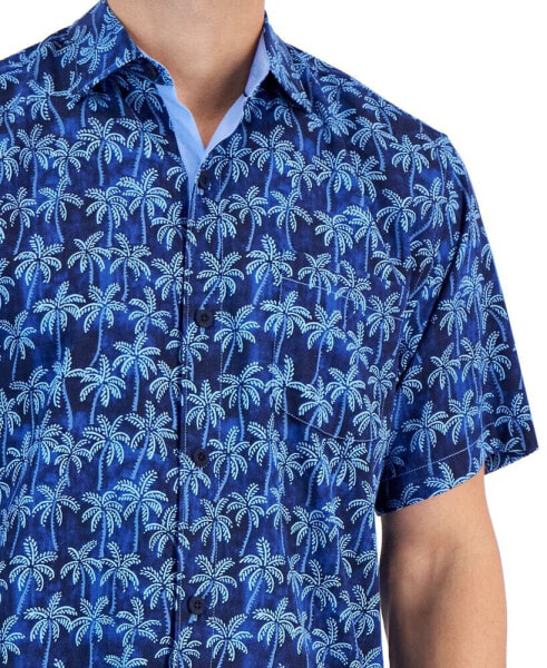 Men's Paradise Palms IslandZone® Moisture-Wicking Printed Button-Down Shirt