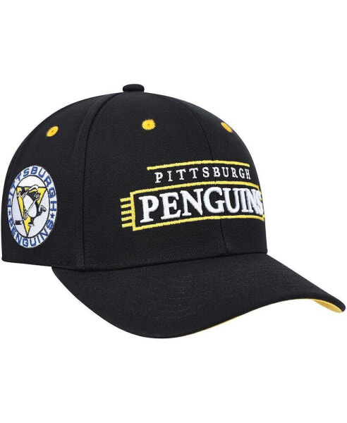 Men's Black Pittsburgh Penguins LOFI Pro Snapback Hat