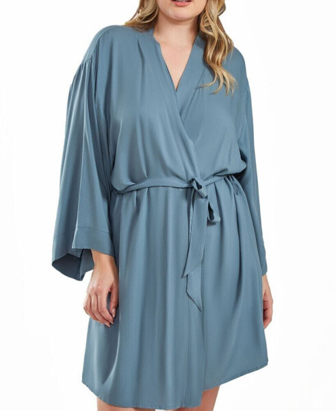 Пижама iCollection Bree Plus Size Modal Robe