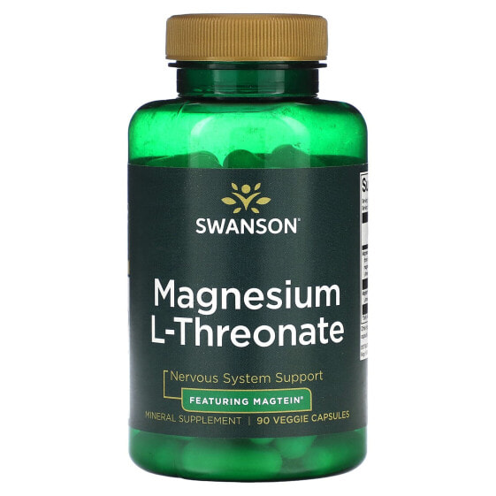 Swanson, L-треонат магния`` 90 растительных капсул
