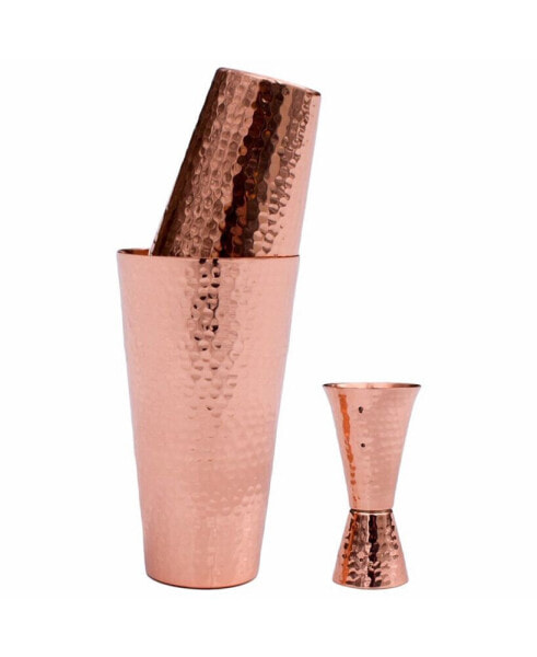 Professional Hammered Solid Cocktail Shaker Set