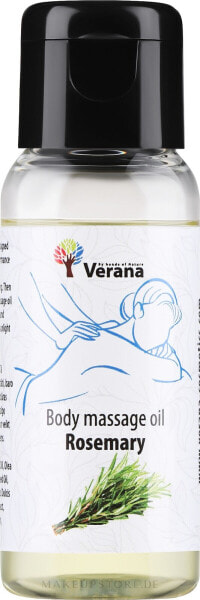 Körpermassageöl Rosemary - Verana Body Massage Oil 30 ml