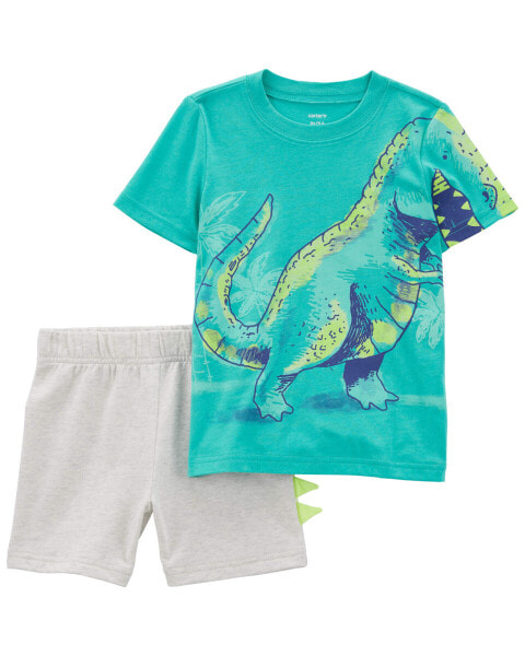 Toddler 2-Piece Dinosaur Tee & Short Set 3T