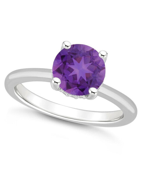 Women's Amethyst (1-3/4 ct.t.w.) and Diamond Accent Ring in Sterling Silver