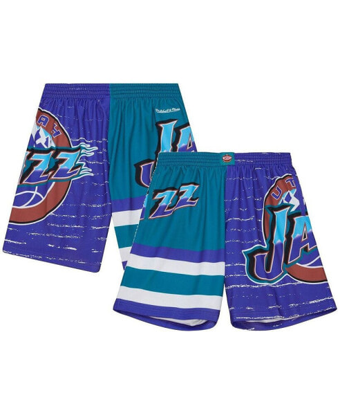 Men's Purple, Turquoise Utah Jazz Jumbotron 3.0 Shorts