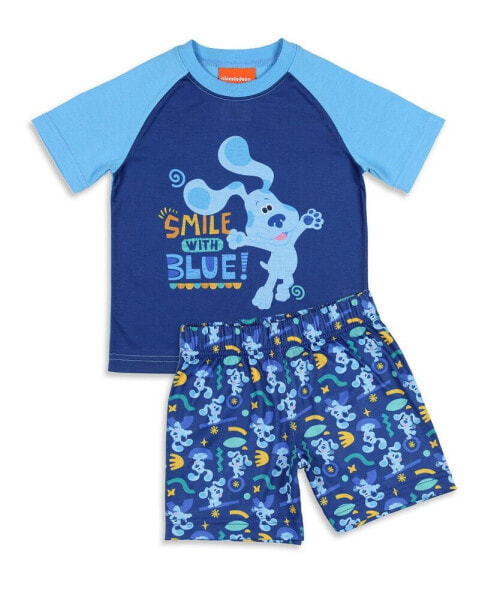 Toddler Boys Nickelodeon Smile Blue Sleep Pajama Set