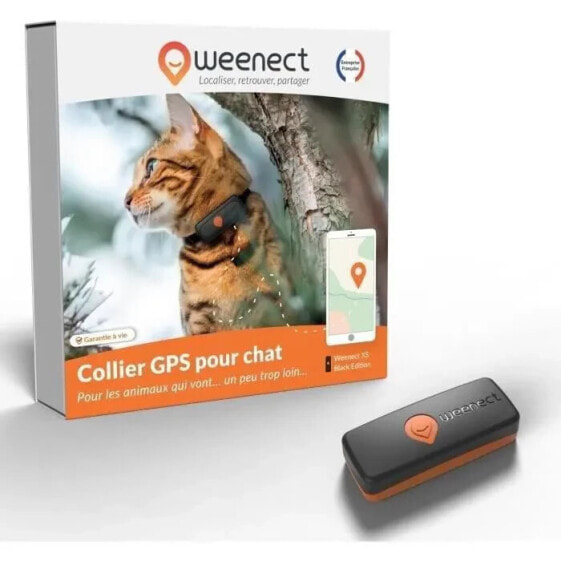 GPS -Tracker fr Chat - Weenect XS (Black Edition 2023)