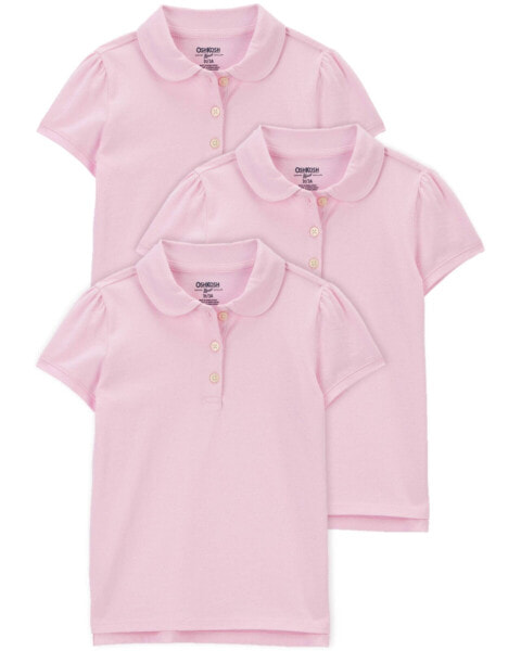 Toddler 3-Pack Jersey Uniform Polos 2T