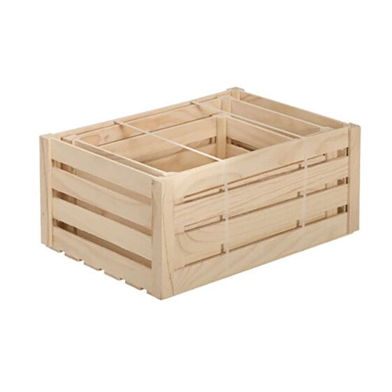 ASTIGARRAGA Solid Pine Slats Storage Box 3 Units