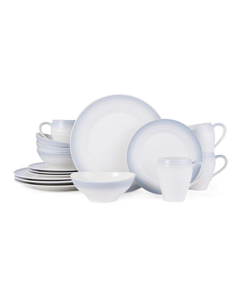 Swirl 16 Piece Dinnerware Set, Service for 4